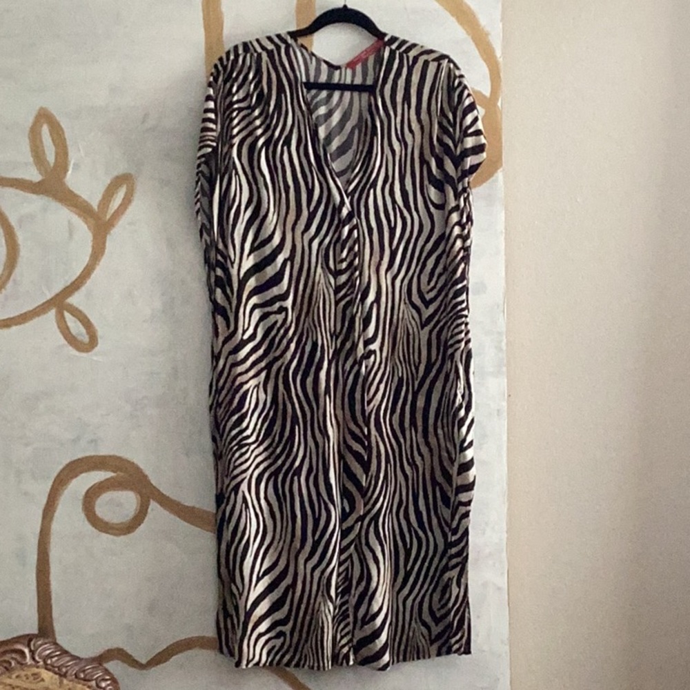 Marina Sport animal print caftan dress